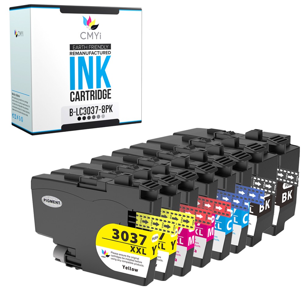 8PK Compatible LC3037 Ink Cartridges Combo fits Brother HL-J6000DW MFC-J6945DW