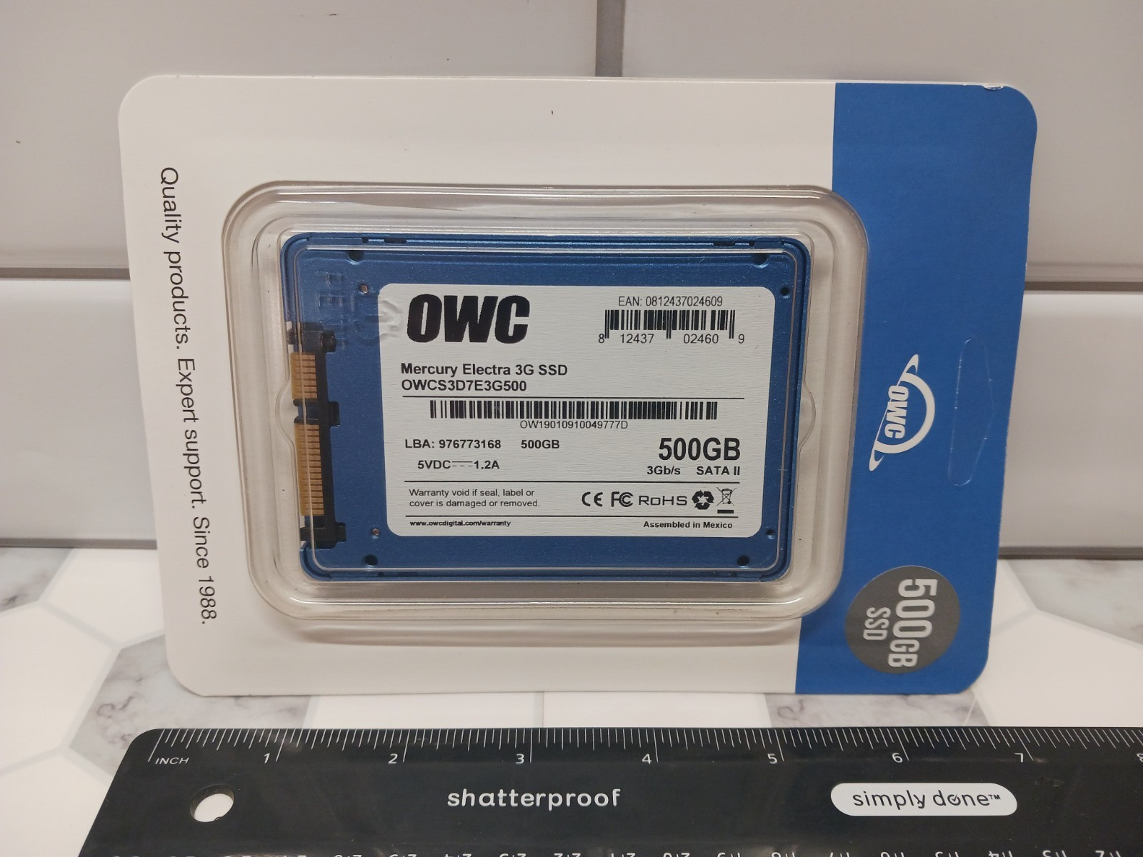 OWC Mercury Electra SATA II 3Gb/s 2.5-inch SSD 500GB New in Package Ships FREE