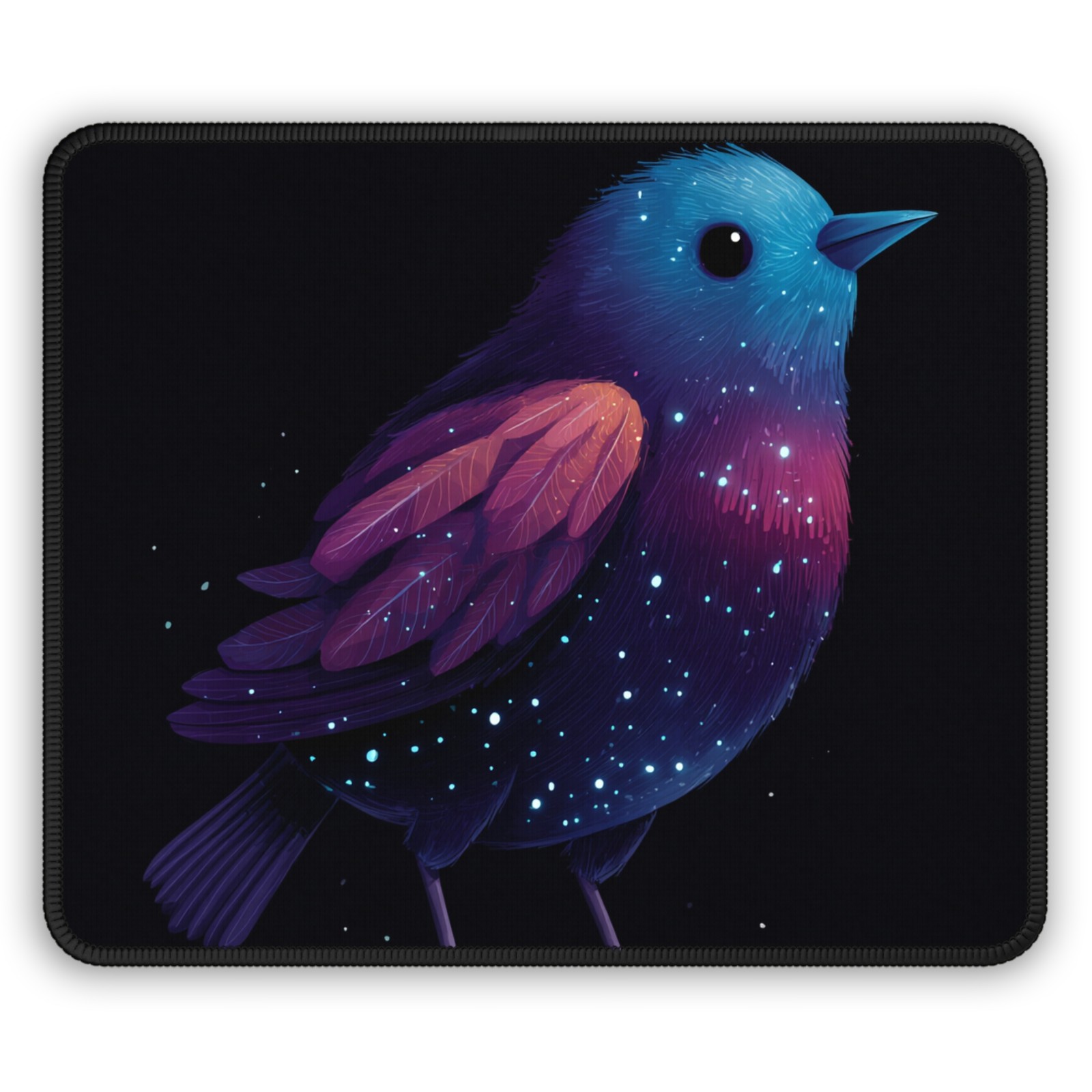Galaxy Bird Gaming Mouse Pad | Starry Blue Purple Bird