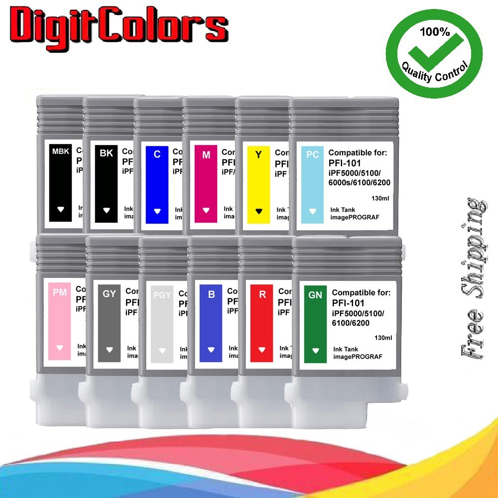 Any 5 colors Ink Tank  PFI-101 for Canon IPF 5000 IPF 6000s 5100 6100 IPF6200