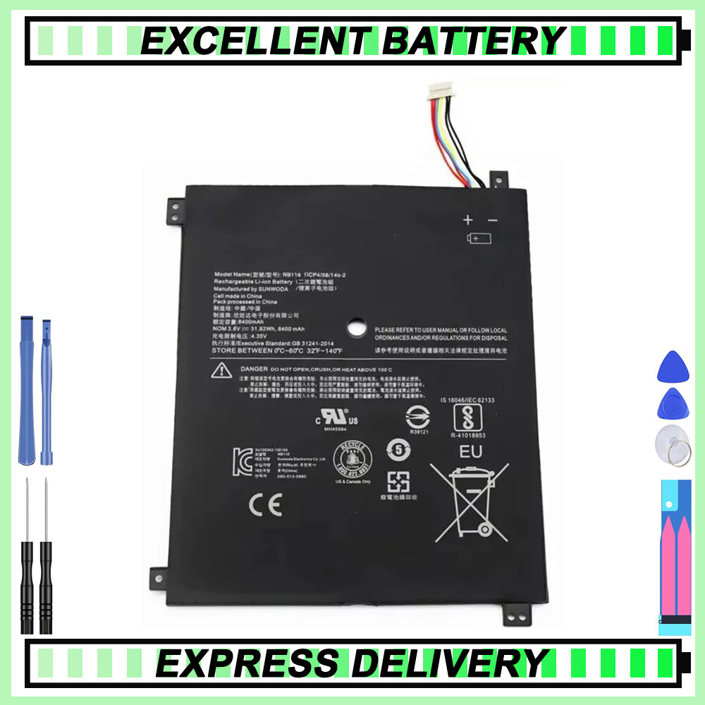 Battery for IBM Lenovo Ideapad 100S 100S-11IBY 100S-80 80R2 11IBY NB116