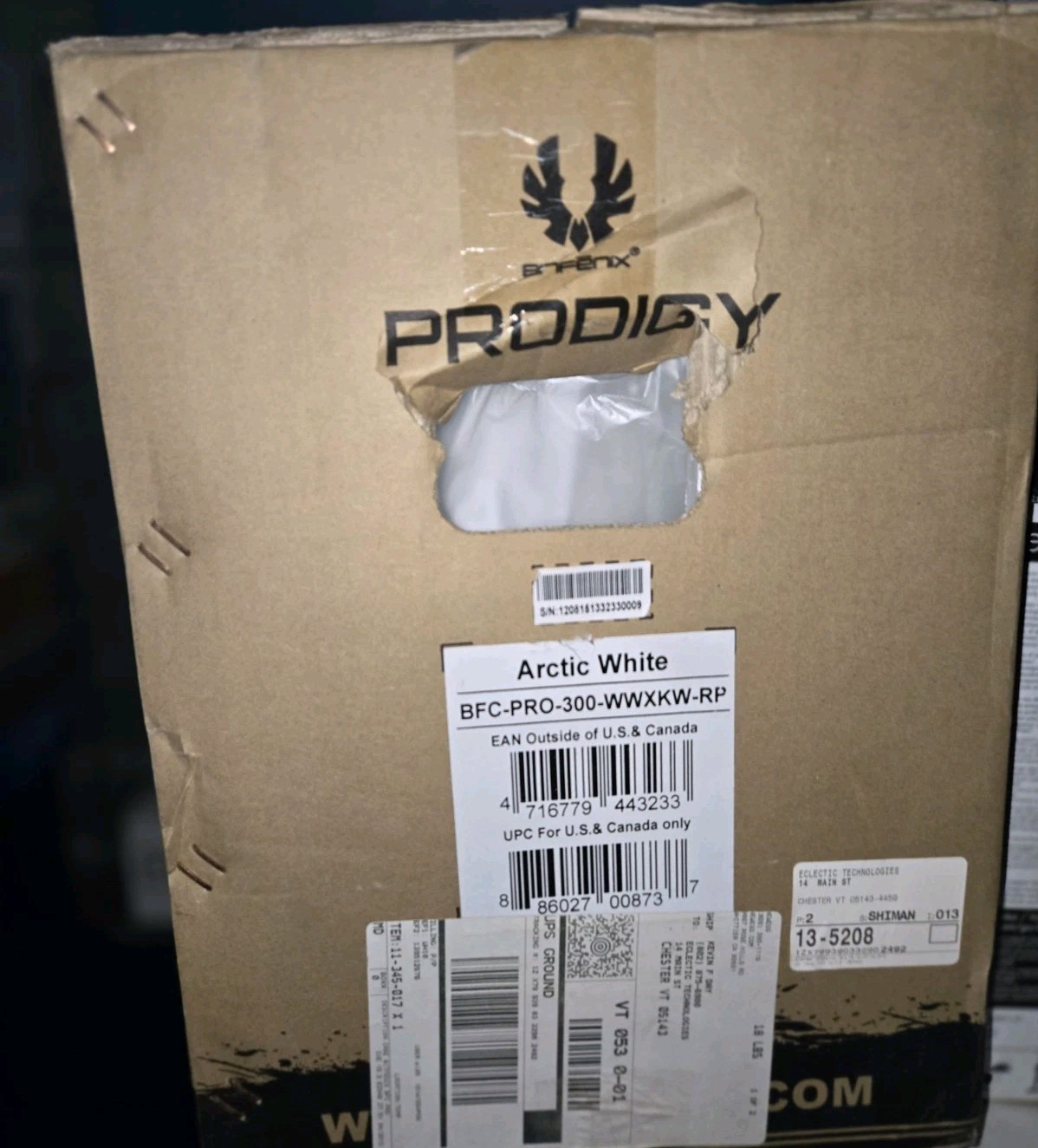 SEALED BitFenix BFC-PRO-300 Prodigy Mini-ITX Cube Case - Arctic White
