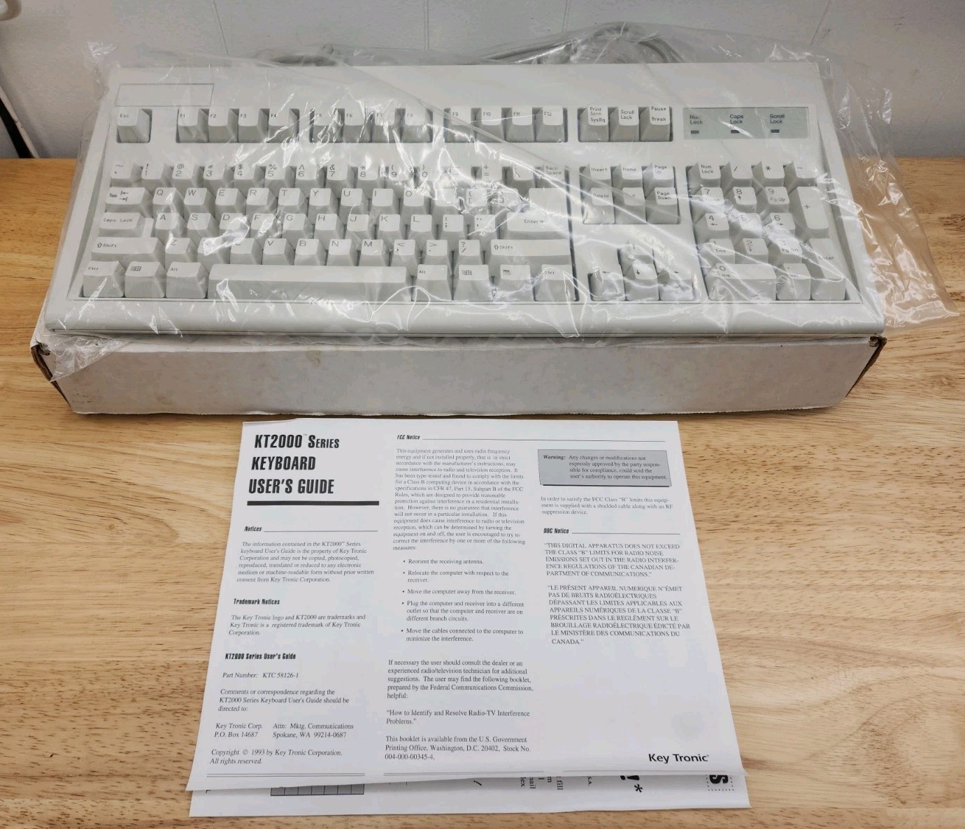 KeyTronic E03601 Keyboard - 5-Pin DIN - New In Box