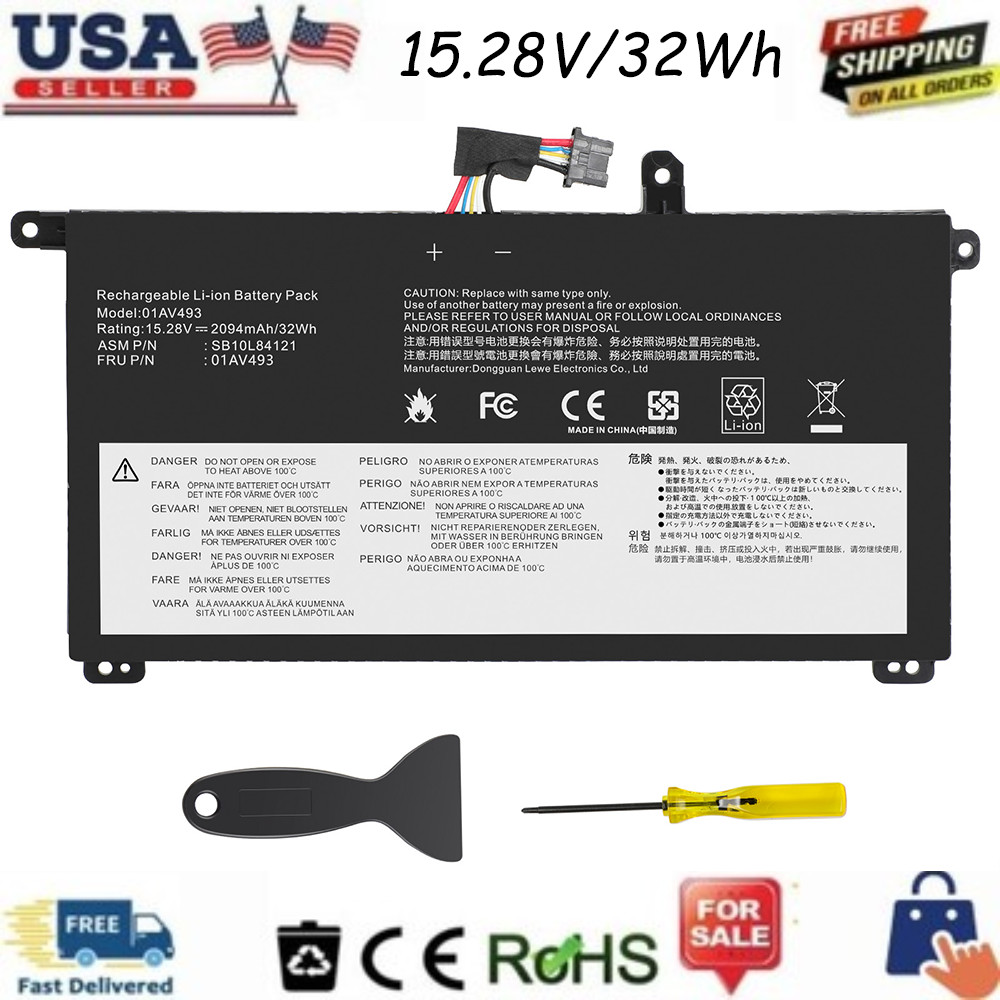 LOT 01AV493 00UR891 Battery for Lenovo ThinkPad T570 T580 P51s P52s 00UR892