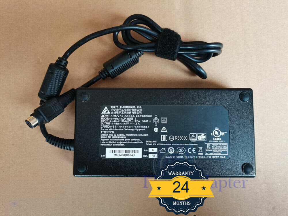 Original Delta 19.5V 11.8A for MSI GT75 Titan 8RF-042AU GTX1070 ADP-230EB T 230W