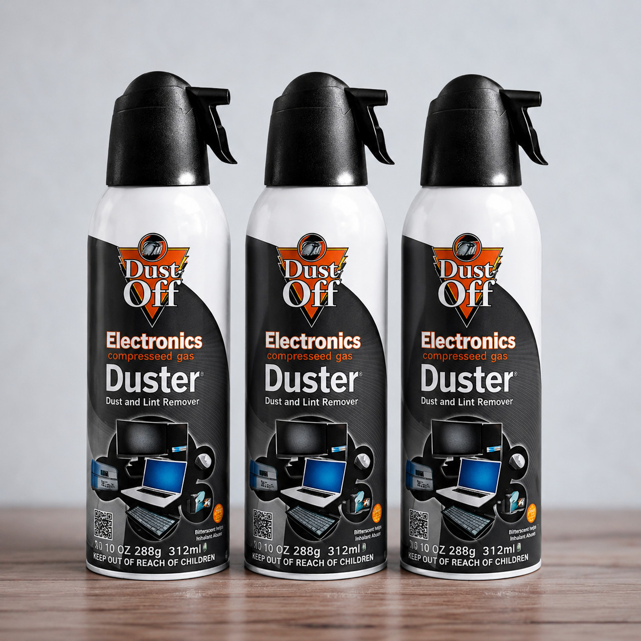 Dust-Off Electronics Compressed Air Duster 10 oz Cans – 3 Pack | 