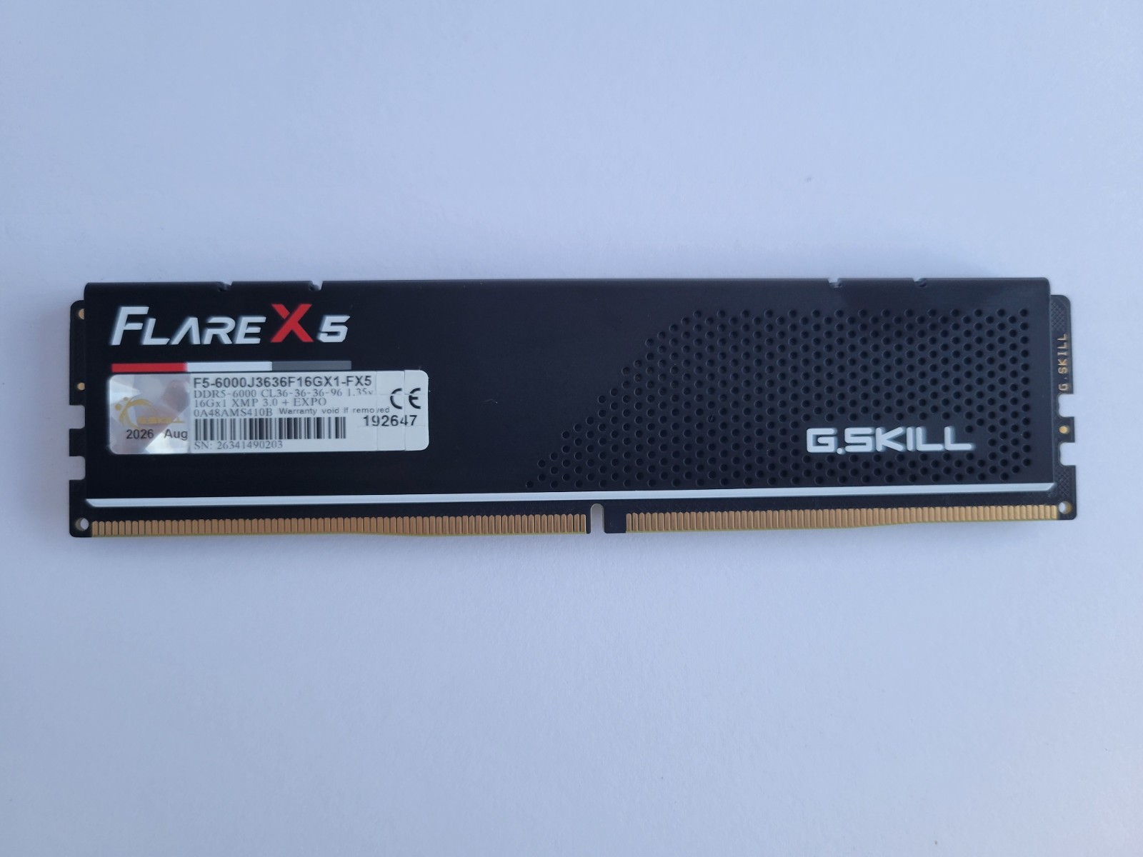 G.SKILL Flare X5 16GB DDR5 6000MHz RAM Memory F5-6000J3636F16GX1-FX5 AMD EXPO