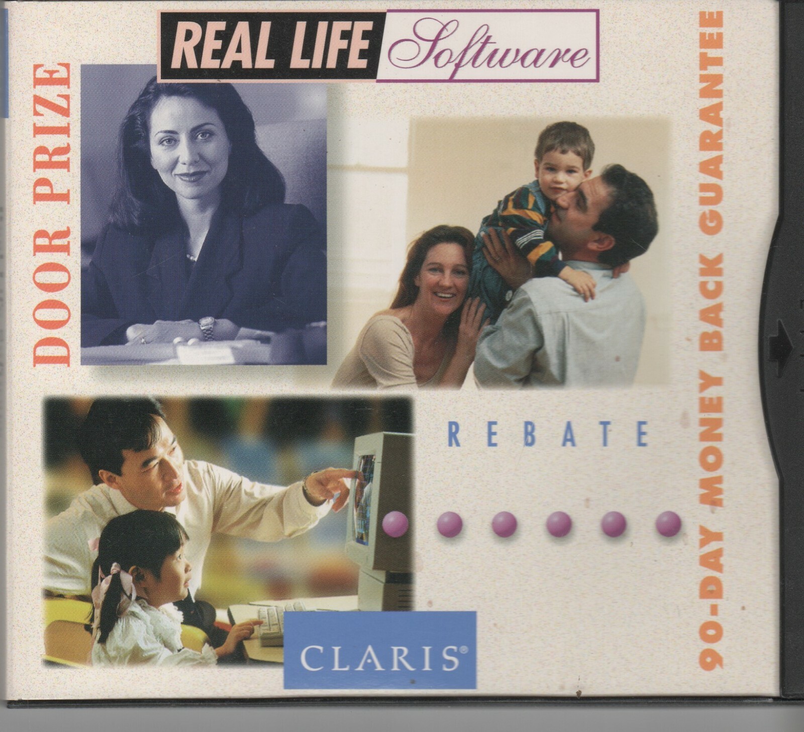 ITHistory SOFTWARE APPLE/ IBM  (1995) CLARIS DEMOWARE "Real Life"  CD