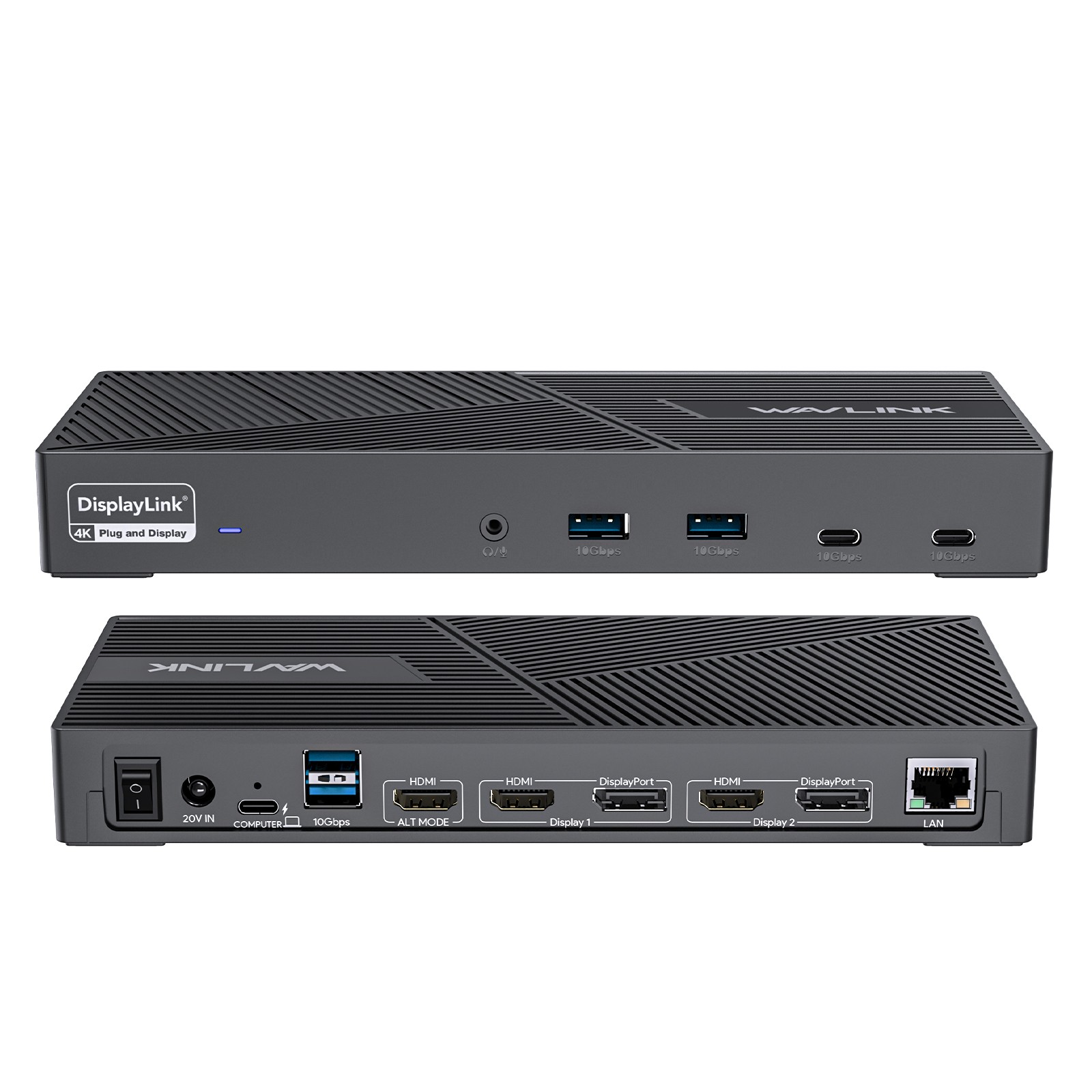15-In-1 DisplayLink Docking Station 3x 4K Displays 100W Charging 10Gbps USB-A