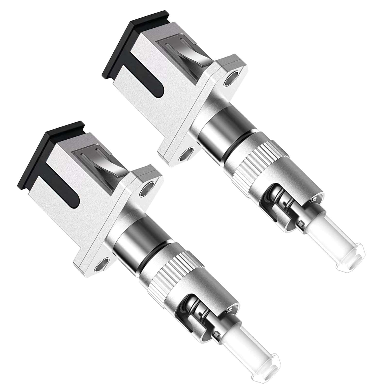 Poyiccot 2-Pack ST to SC Adapter, Single Mode 9/125um SC/UPC Female to...