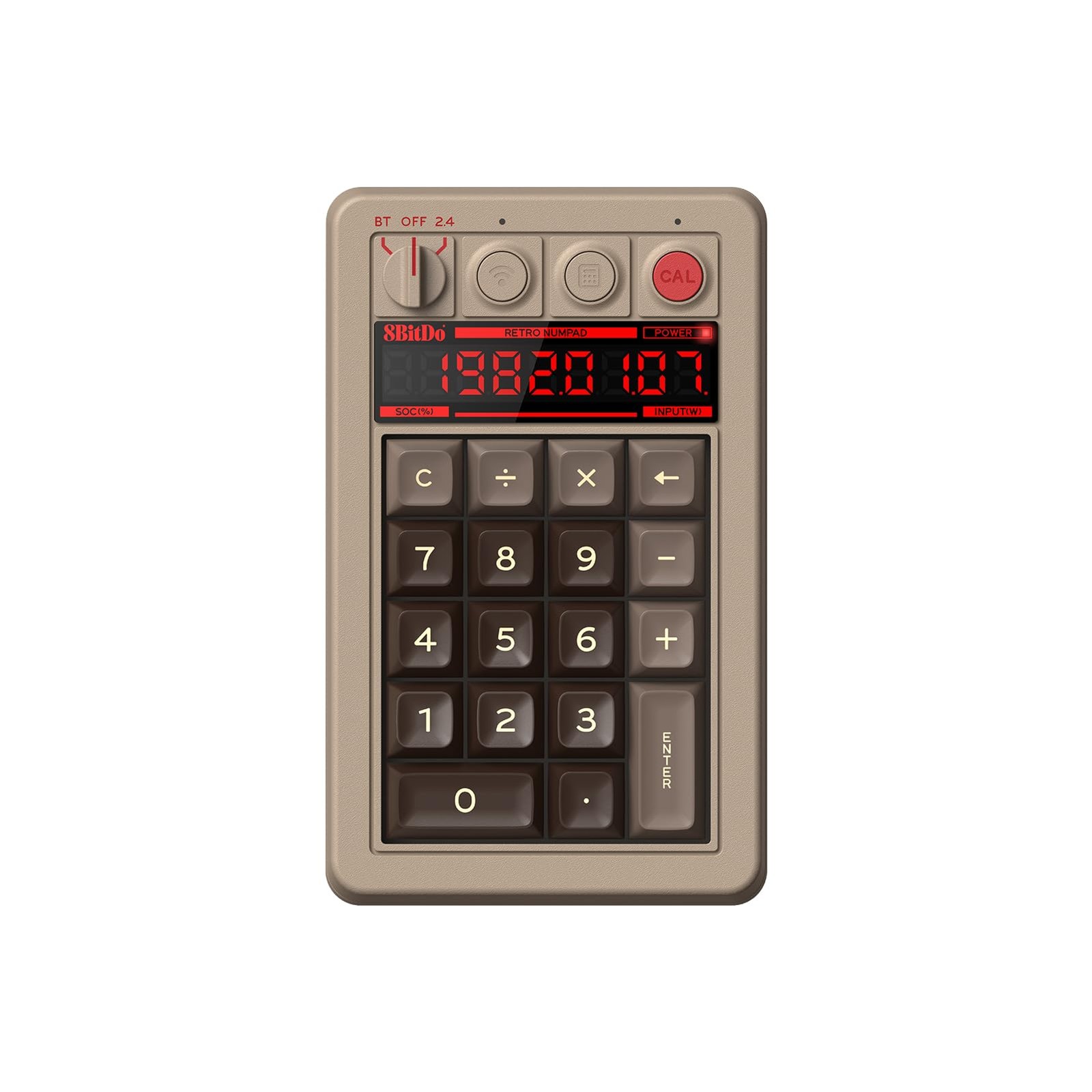 8BitDo Retro 18 Mechanical Numpad, Supports Calculator Mode