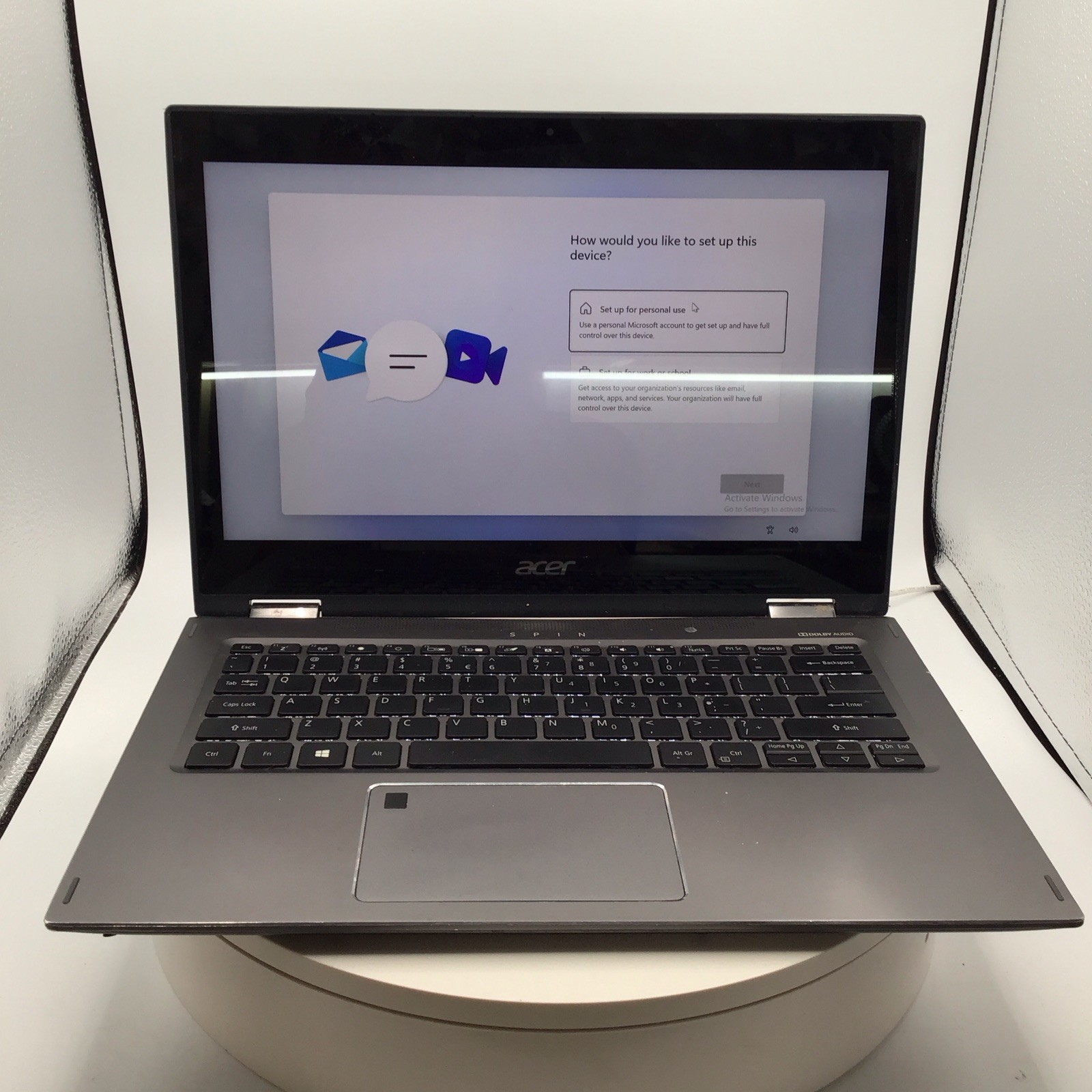 Acer Spin SP513-52N 13.3" Laptop i5-8250U 8GB 256GB SSD Windows 11 Pro Used READ