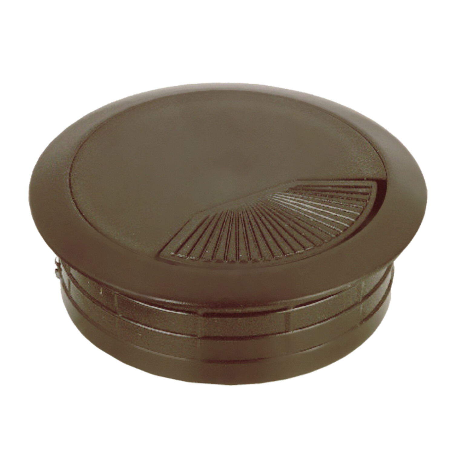 10x (60MM) 2-3/8" Round Brown Computer Desk Table Wire Cable Hole Cover Grommet