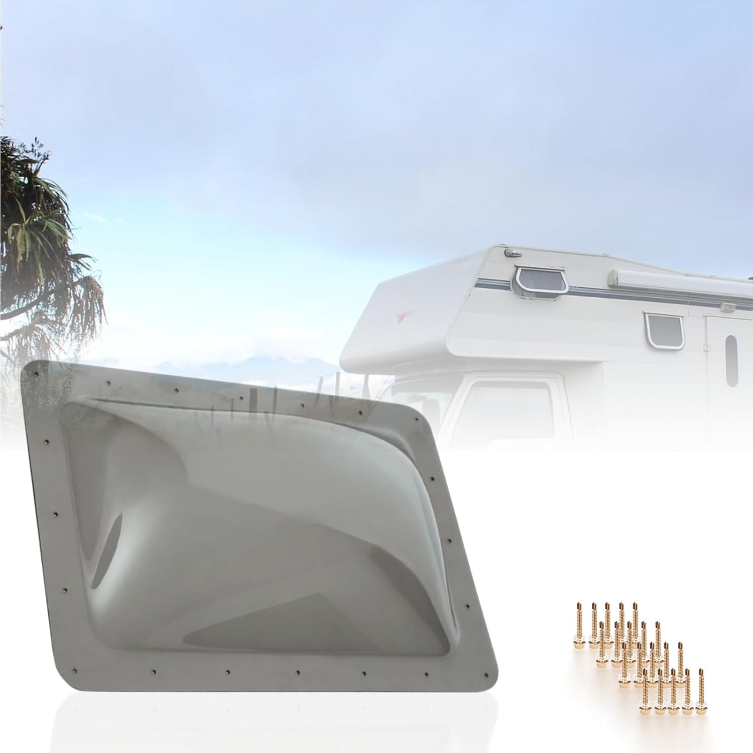 RV Skylight Replacement 18" X 26" -Universal Outer Dome Fits All Standard 14"X22