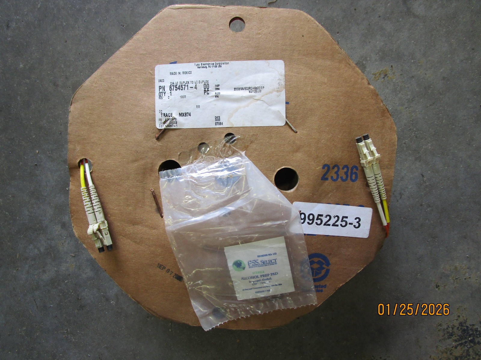 Tyco Electronics C/A LC Duplex to LC Duplex 100M 6754571-4