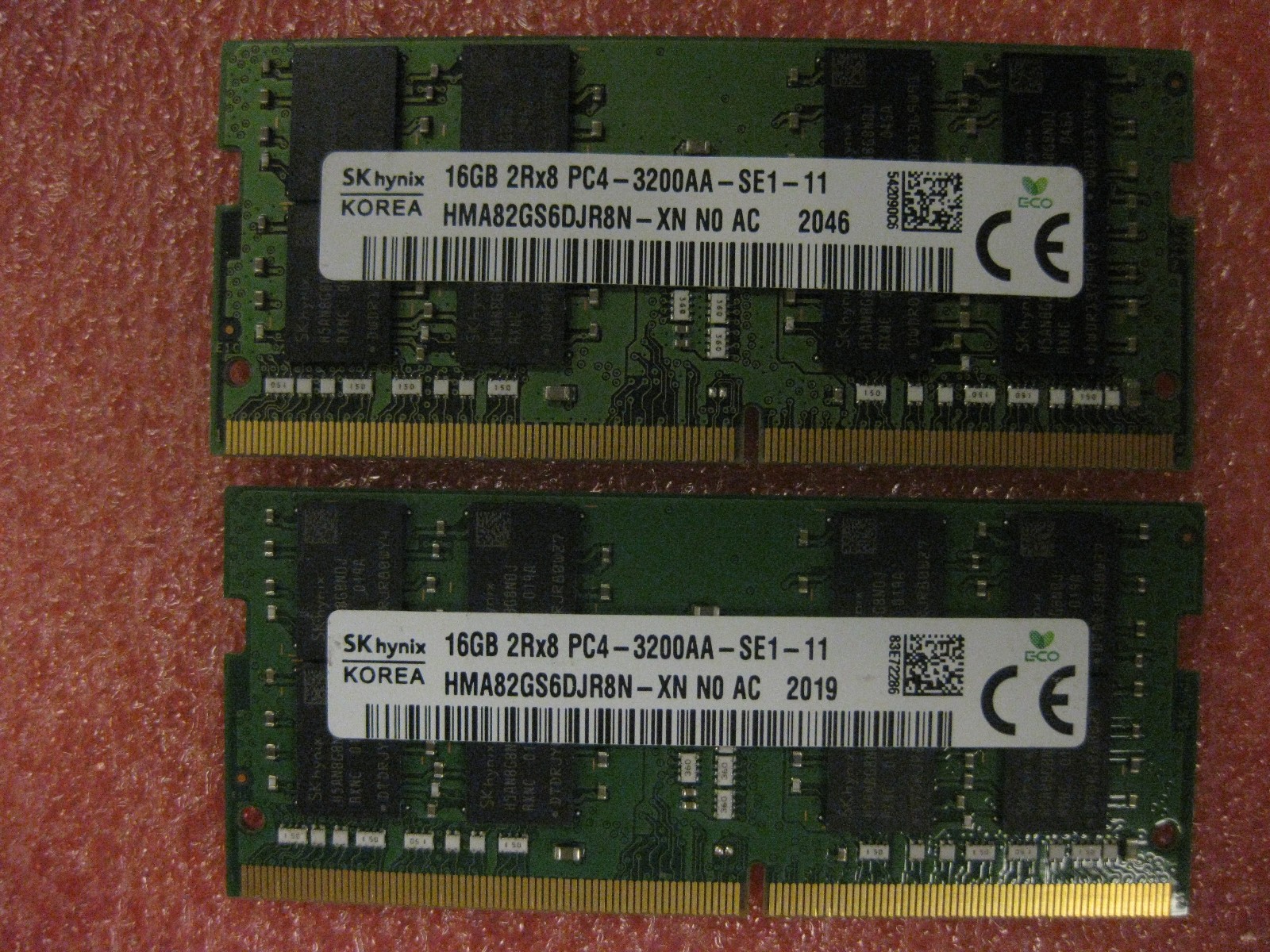 SK hynix 32GB Kit ( 2 x 16GB ) DDR4  SODIMM RAM Memory  M4A82GS6DJR8N-XN  3200AA