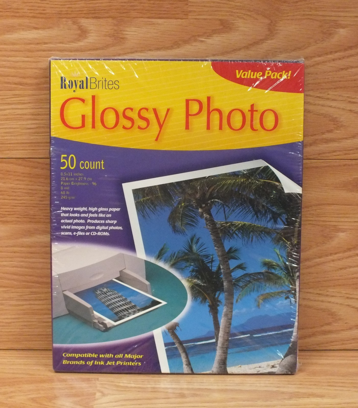 Royal Brites Glossy Photo Value Pack - 50 8.5 X 11" (inches) Sheets **NOS** 