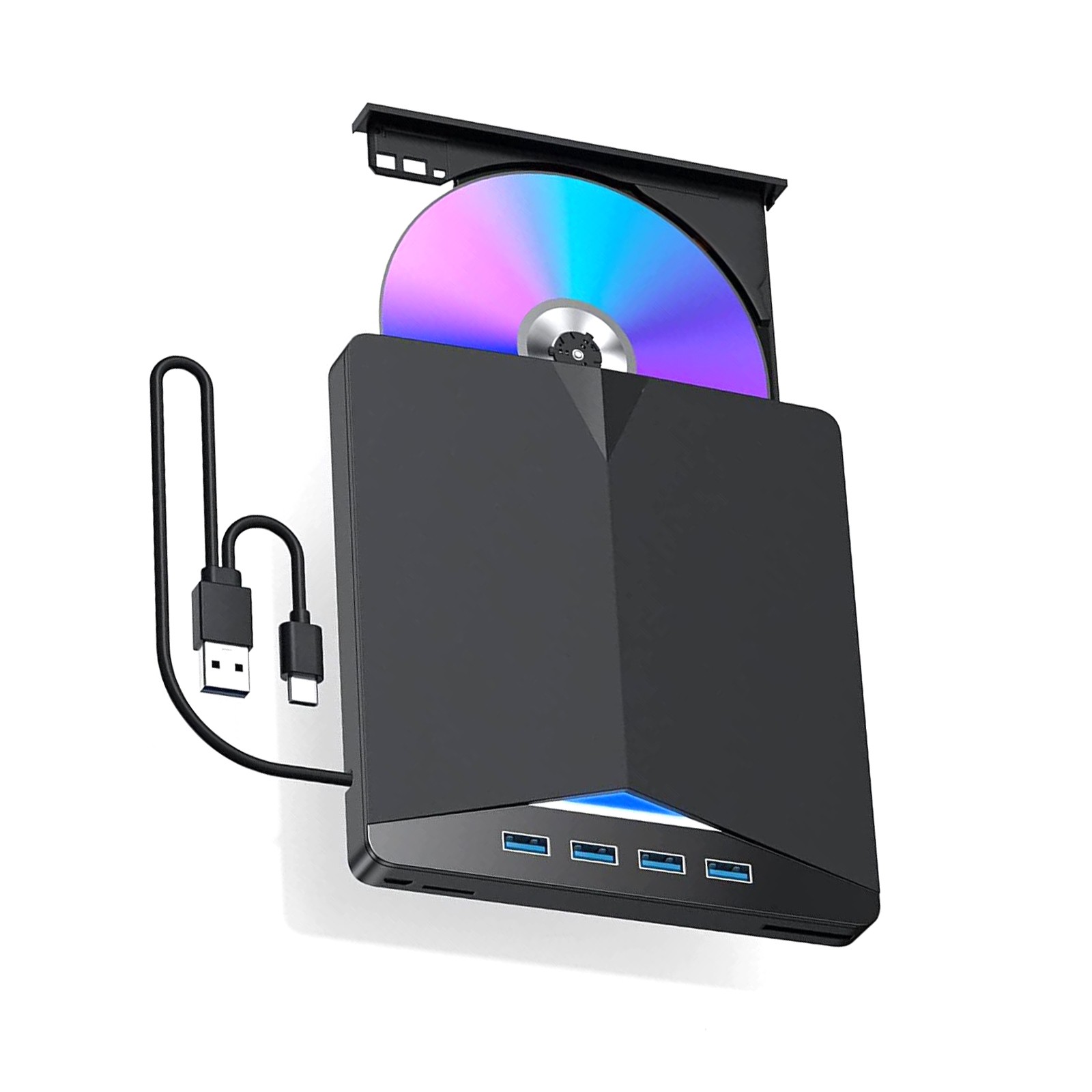 1pc Portable External CD DVD Drive PC Laptop Burner Reader Writer USB 3.0