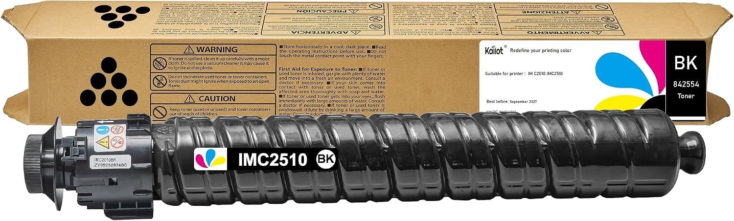 IM C2010 C2510 Black Toner Cartridge High Yield Ricoh Black 1-pack Compatible BN