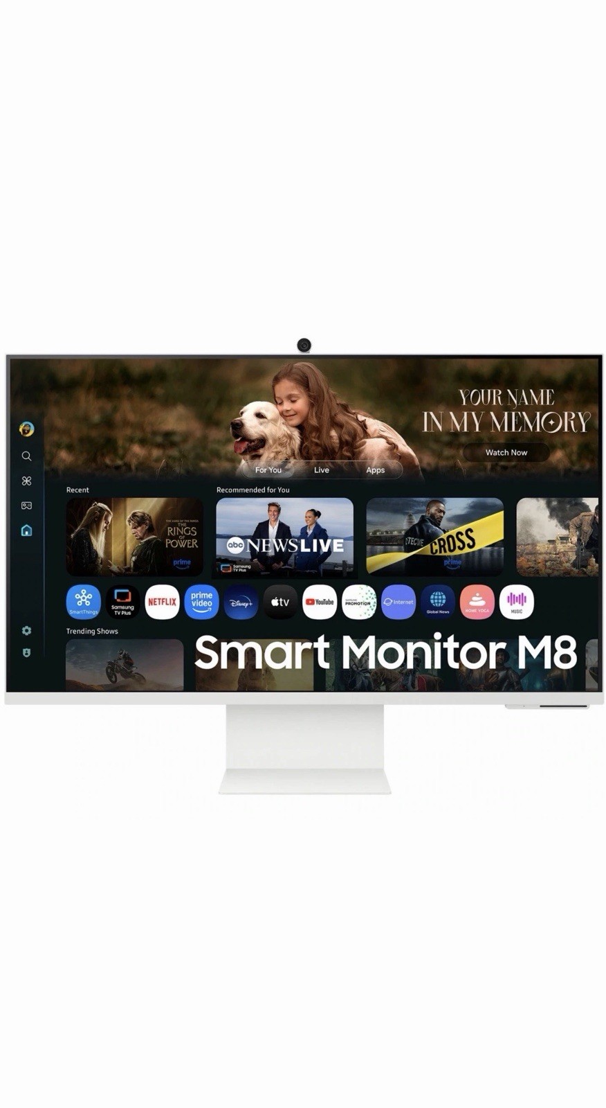 Samsung 32” Smart 4K Monitor M8 M80F (LS32FM803UNXZA) USB-C, Camera - New w/Box