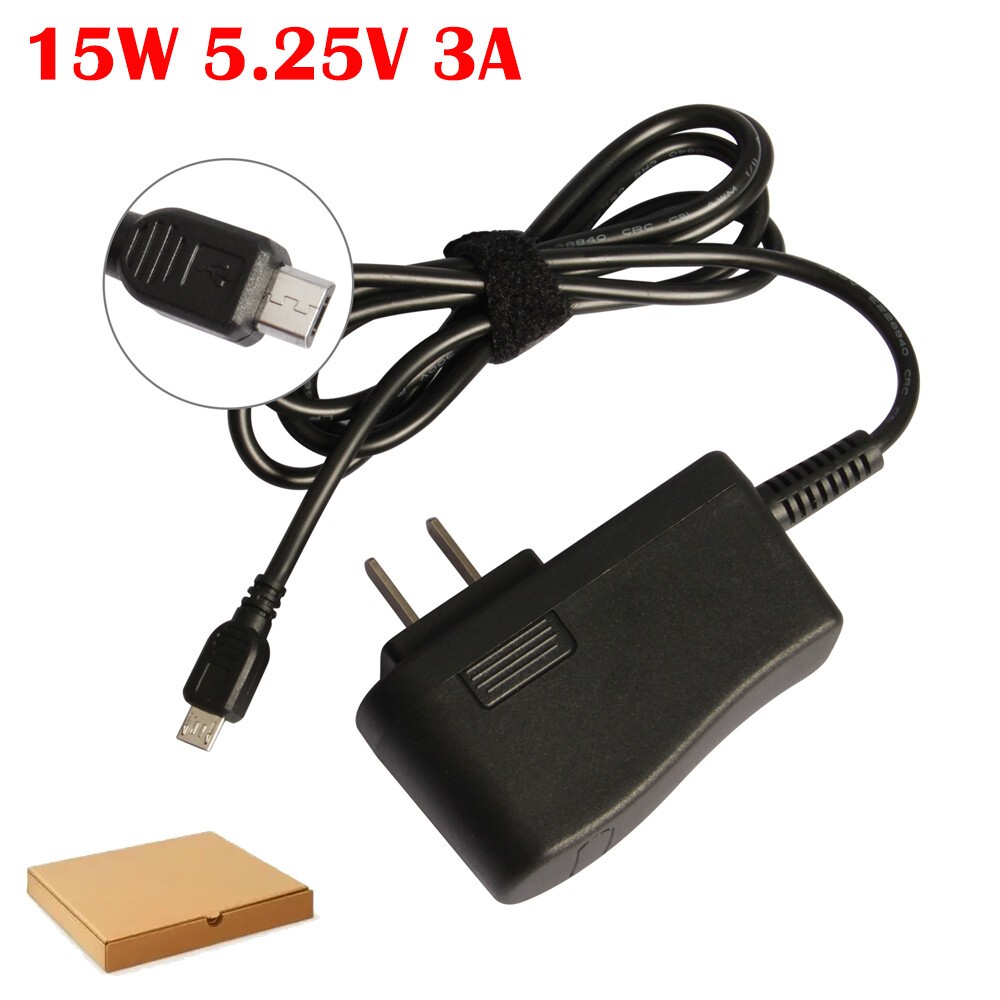 5.25V Micro USB Wall Charger for Nebula Capsule Projector AC Adapter Power Cord
