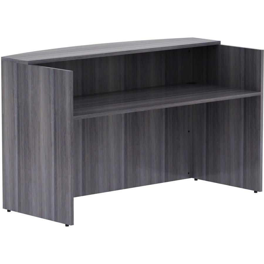 Lorell Weathered Charcoal Laminate Desking (llr-69595) (llr69595)