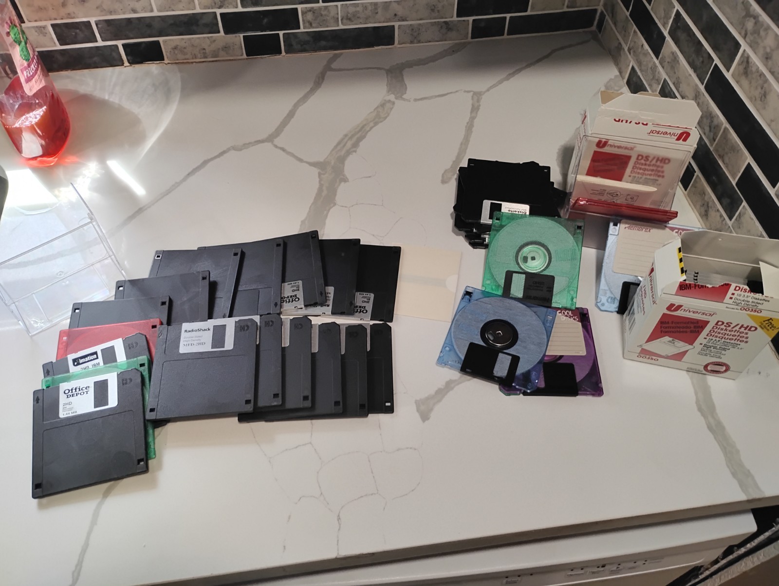 Lot of 40 3.5 inch Used Floppy Disks. Half Used/Half New