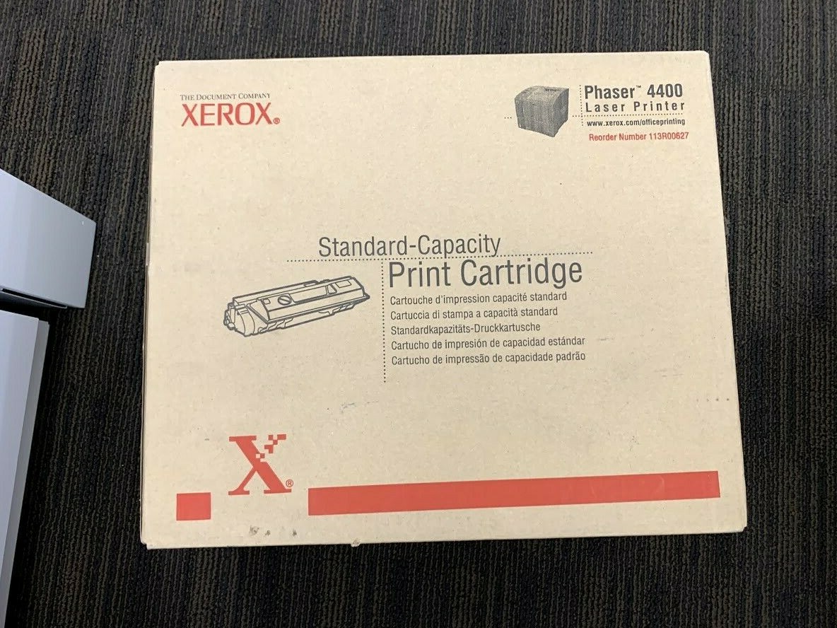 Genuine Xerox Phaser 4400 Standard-Capacity Black Print Cartridge 113R00627 OEM 