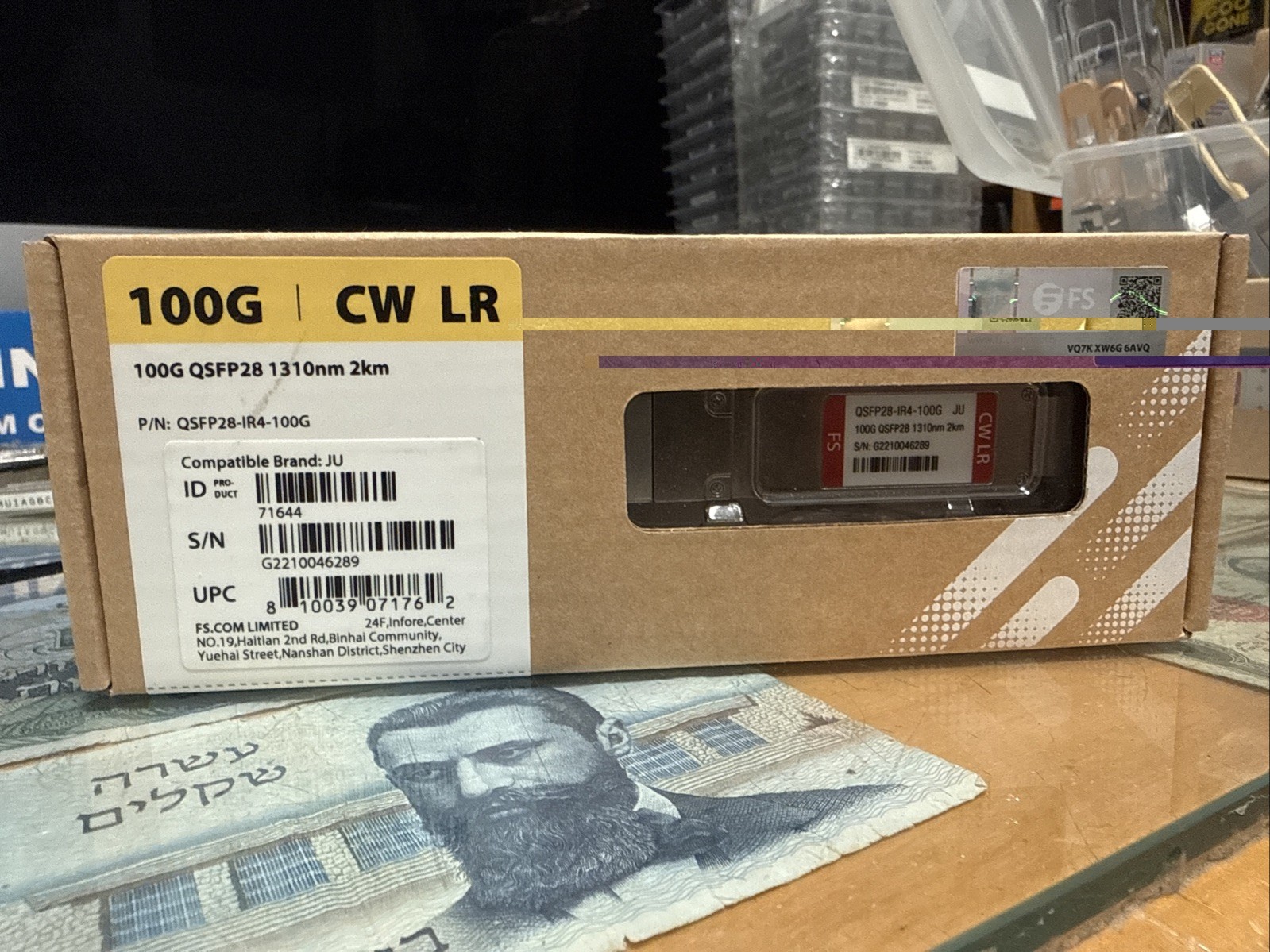FS QSFP28-IR4-100G 100G 1310nm 2km QSFP28 Transceiver Module NEW