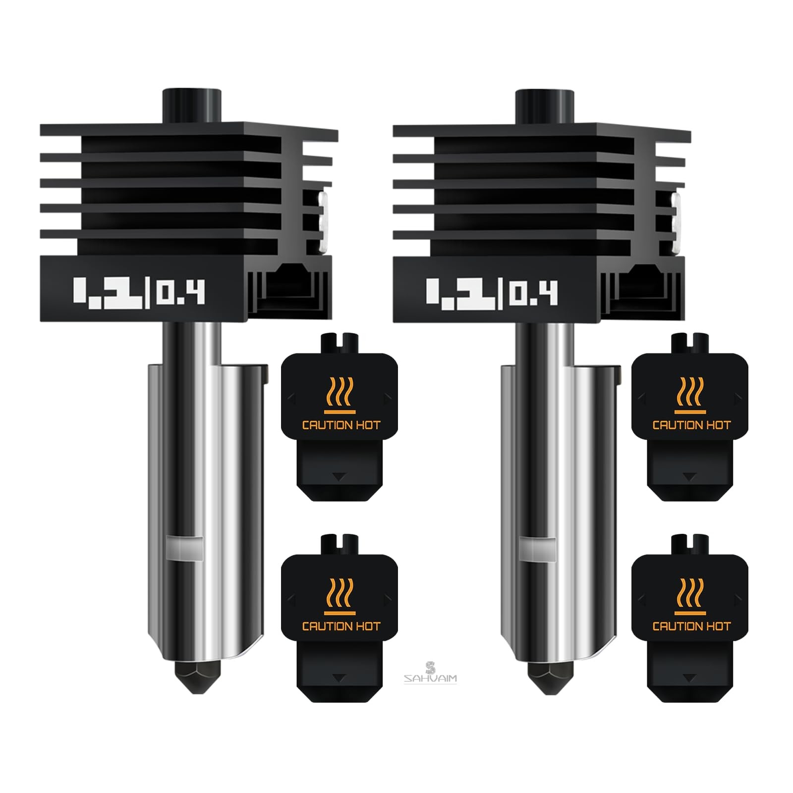 Upgraded 2Pcs 0.4mm H2D/H2S/H2C/X2D/P2S Hotend Kit for Bambu Lab H2