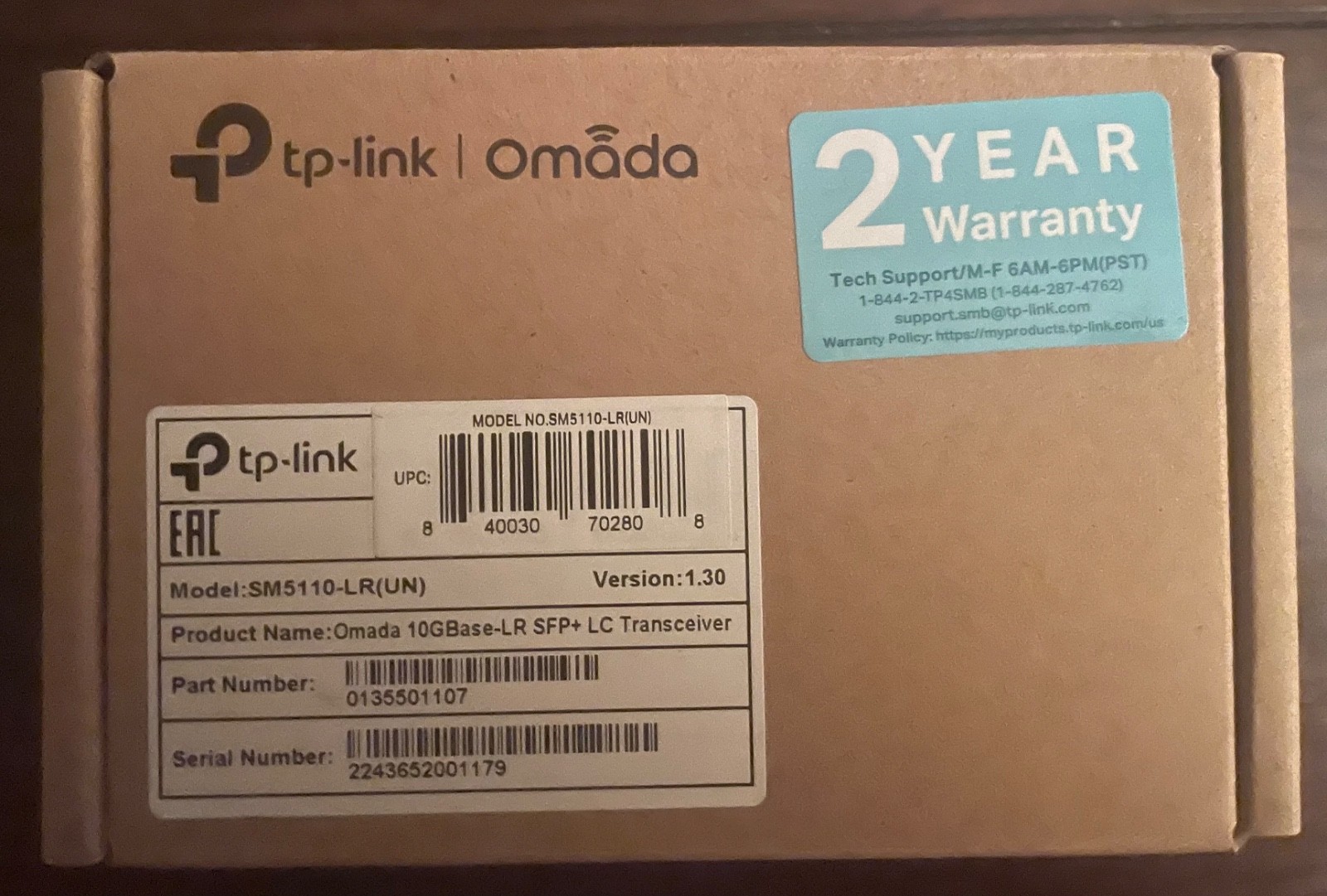 TP-LINK OMADA 10Gbase-LR SFP+LC Receiver