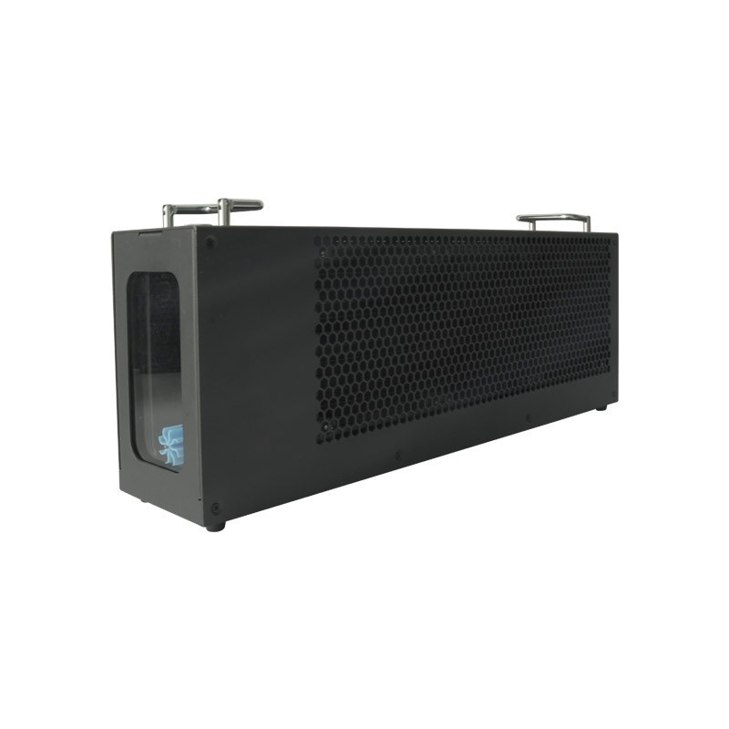 QC01-360 Water Cooling Kit 360mm Copper Black Integrated Fan Temp Display