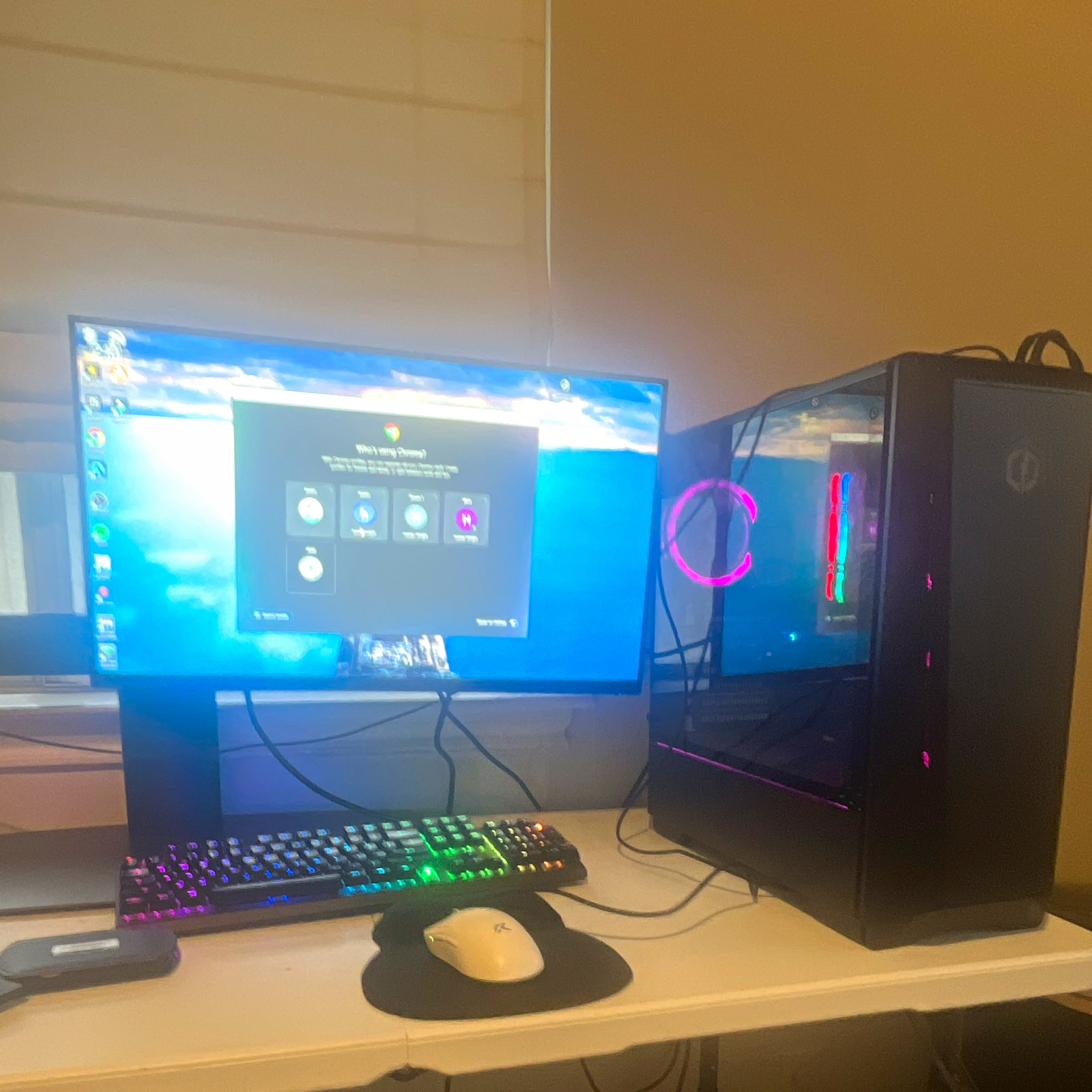 240 hz alien ware moniter, apex pro, best of best home built pc