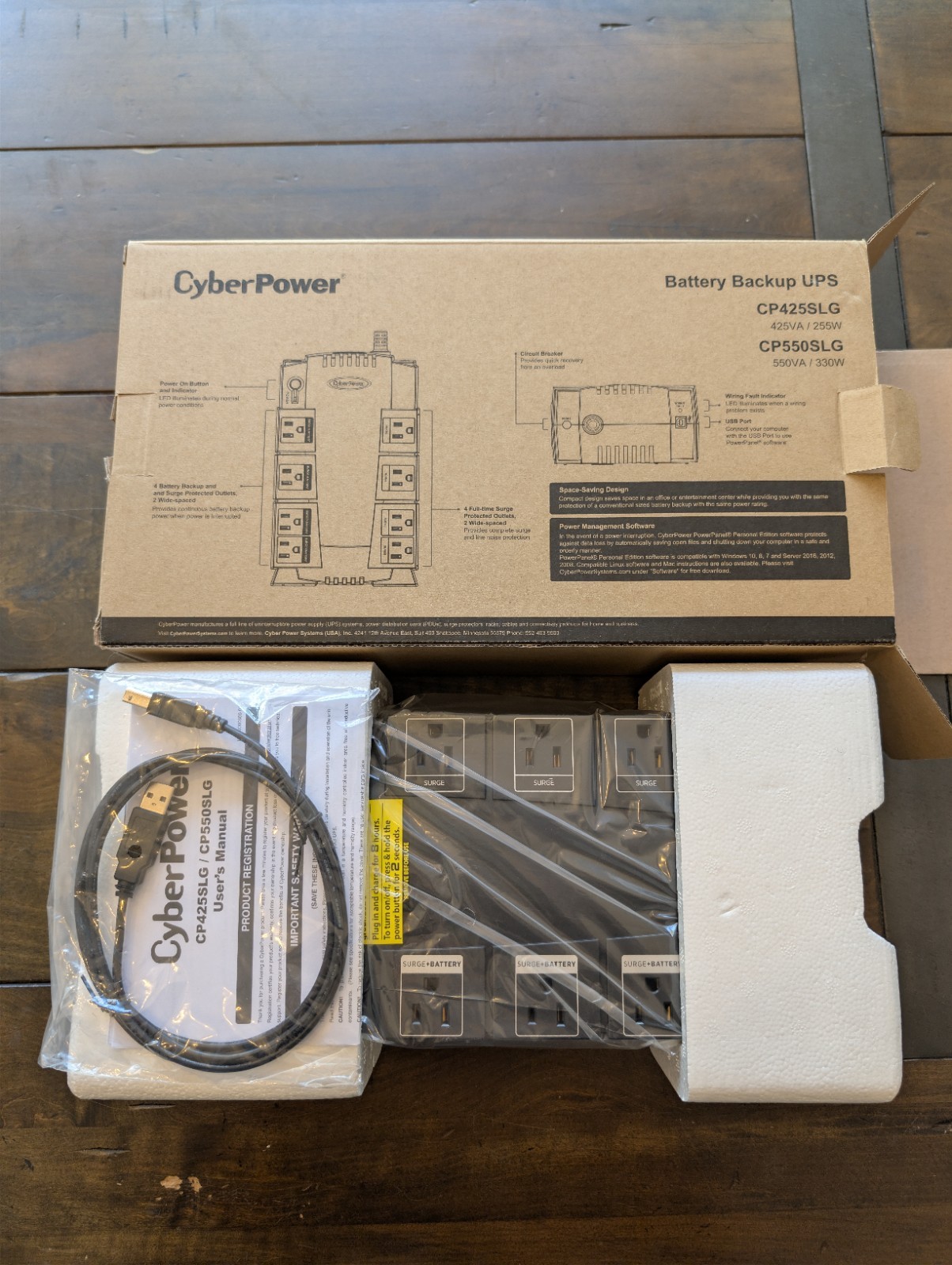 CyberPower CP550SLG 330W 8-Outlet Standby UPS System