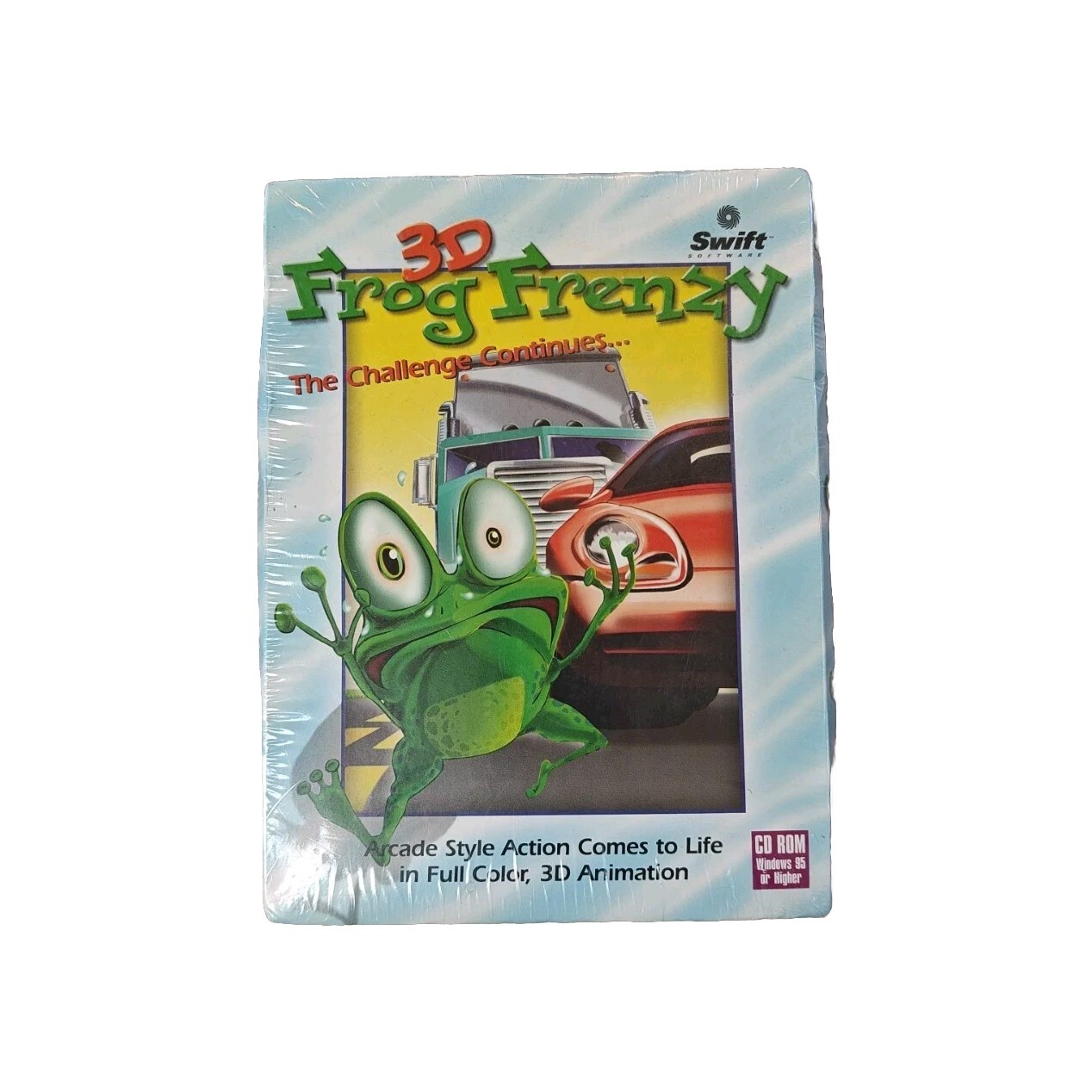 3D FROG FRENZY PC COMPUTER GAME VINTAGE 1999 UNOPENED