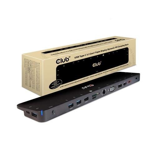 Club 3D CSV-1564W100 USB Gen1 Type-C Triple Display DP1.2 Alt Mode Smart PD3.0