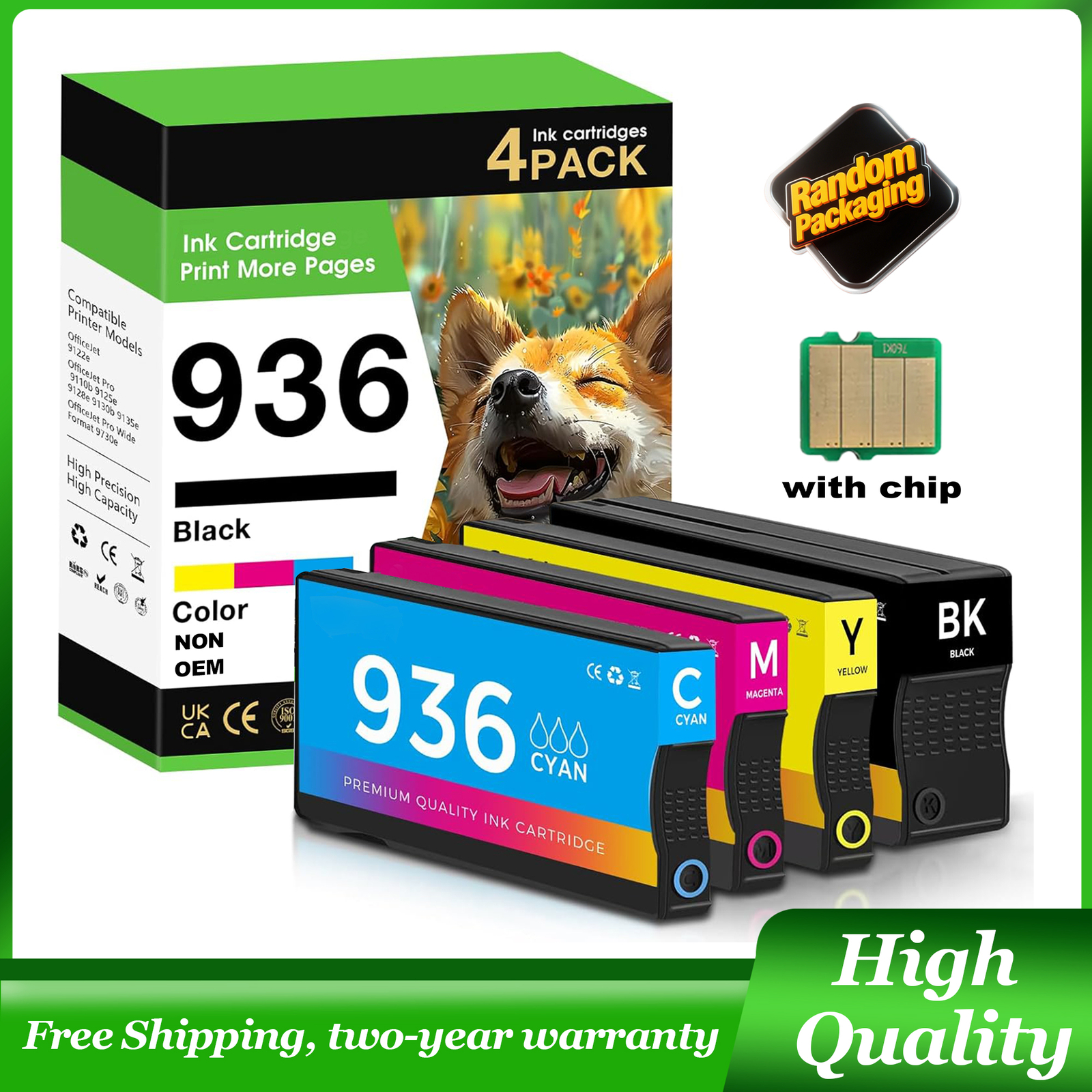 936 Ink Combo Pack Chip For HP OfficeJet 9110b 9110 9120 9130