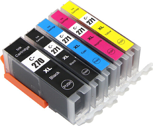 5PK PGI270XL CLI271XL Ink Set Compatible for Canon TS5020 MG5720 MG5721 MG5722