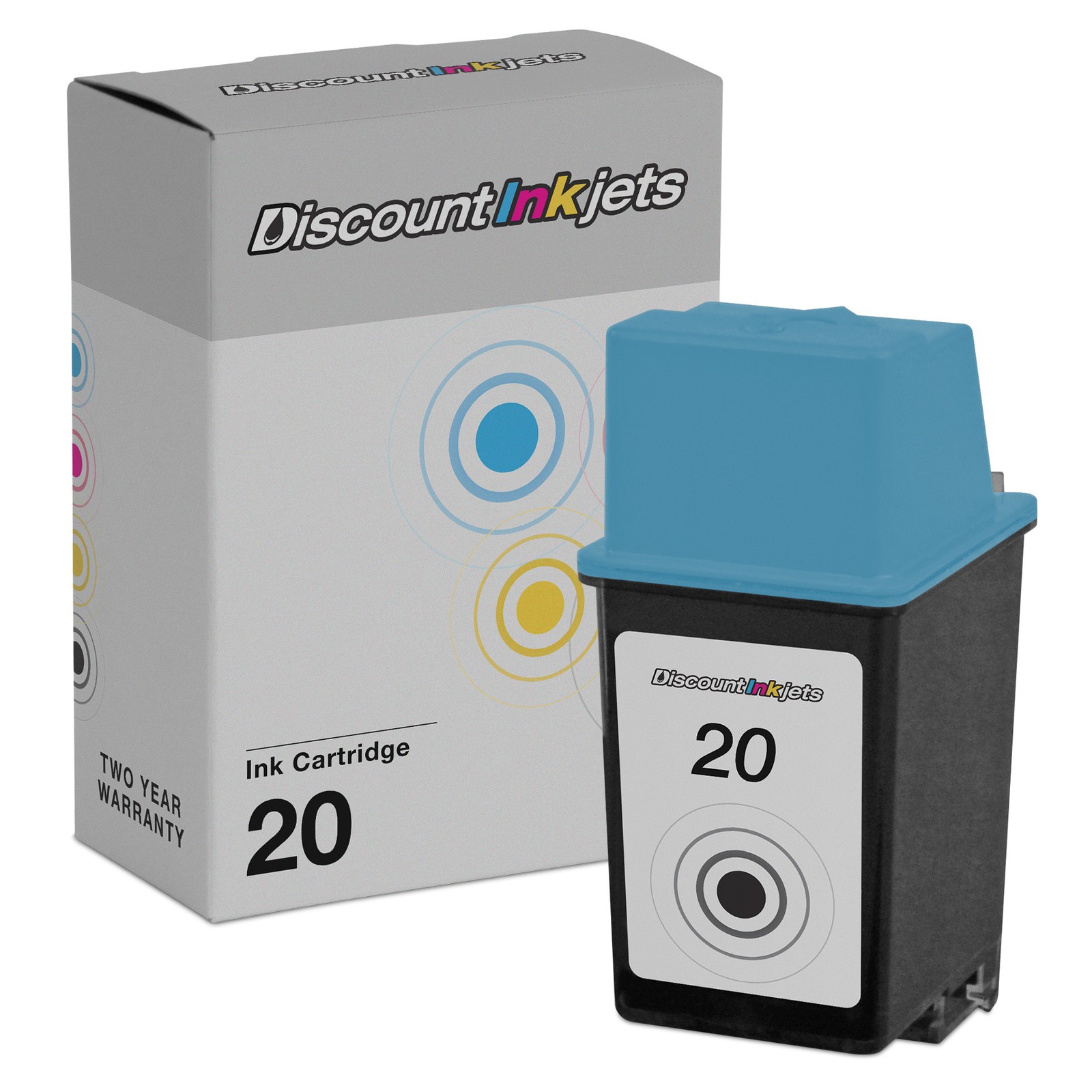 Reman C6614DN BLACK Ink for HP20 HP 20 Apollo P2100U Deskjet 612 FAX 1010xi 1020