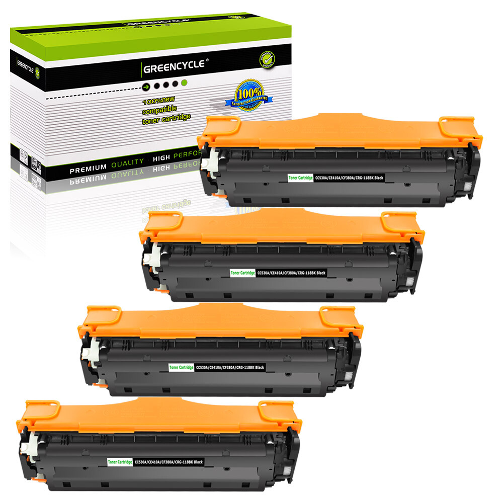 4PK CE410A BK Toner Fits For HP LaserJet Pro 400 Color M451nw M471dw MFP M475dn