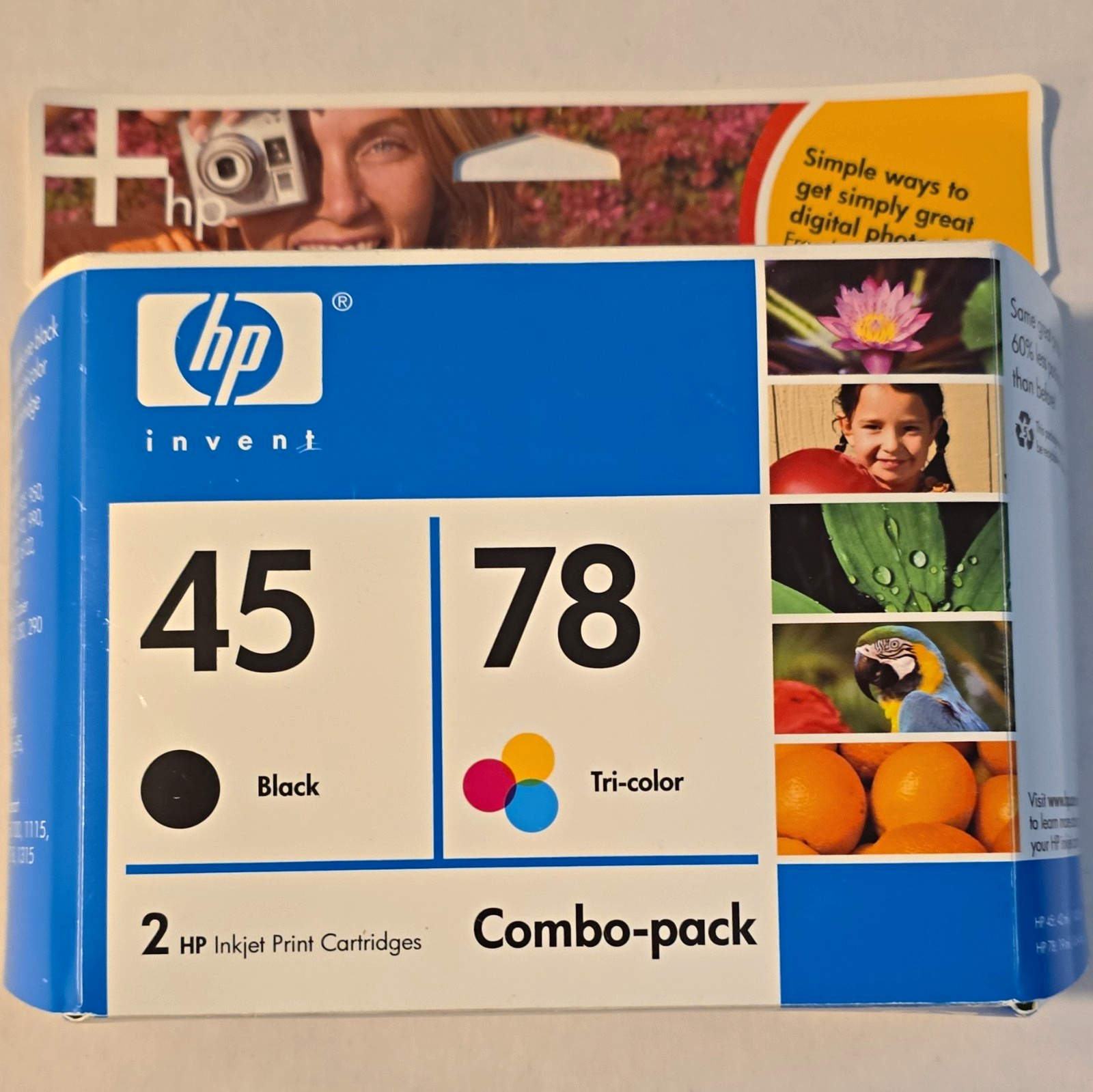 HP 45/78 Genuine Original Inkjet Ink Cartridges Black & Tri-Color 2 Pack