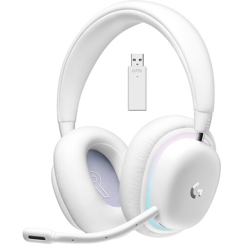 Logitech G G735 Wireless RGB Gaming Headset (White Mist) (/GM1-1221-981-00108...