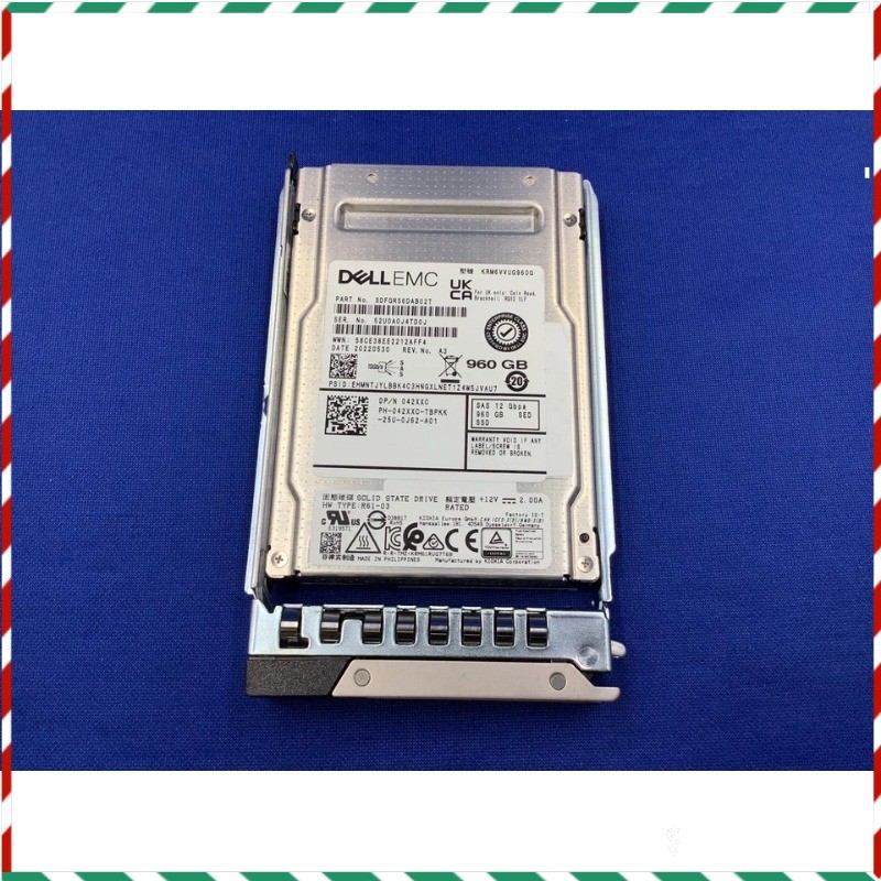 42XXC 042XXC Dell 960GB 12Gbps SAS Mix Use TLC 2.5'' SSD KRM6VVUG960G 14G KIT