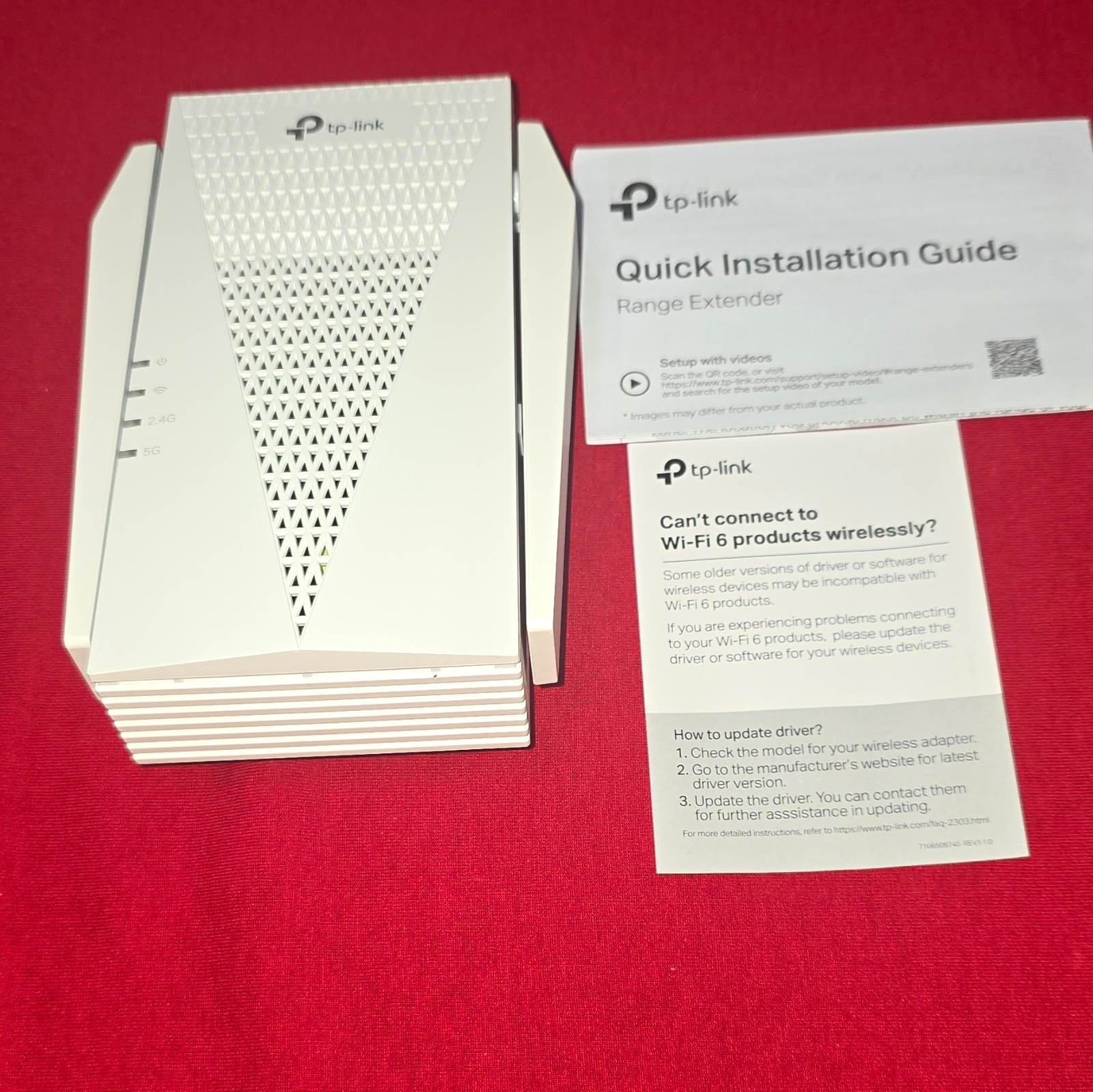 TP-LINK RE715X AX3000 Wi-Fi 6 Dual-Band Wireless Range Extender, White
