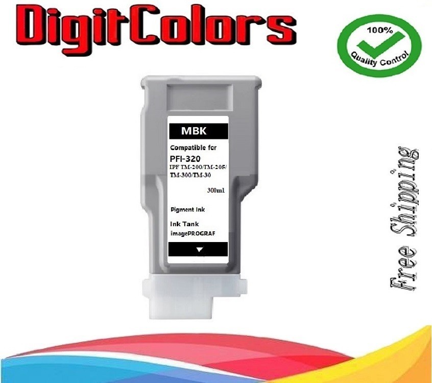 PFI-320 MBK Black Ink Tank Fit Canon iPF TM-200/205/250/255/300/305/350/TM-355