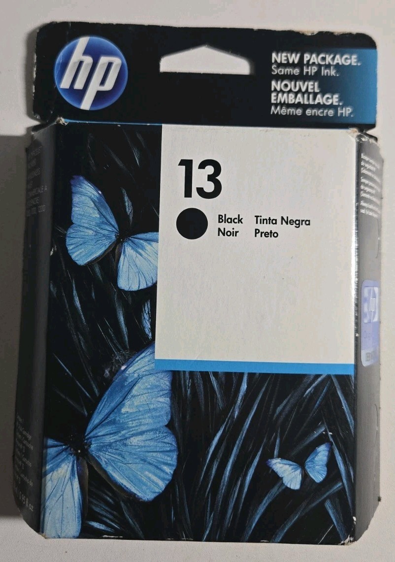 HP 13 Black Inkjet Cartridge 1000 HP C4814A OEM Exp. Jan. 2013