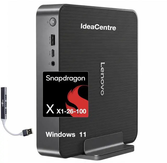 Lenovo IdeaCentre SDX126 + Mini Snapdragon X X1-26-100 2TB SSD 32GB LPDDR5X