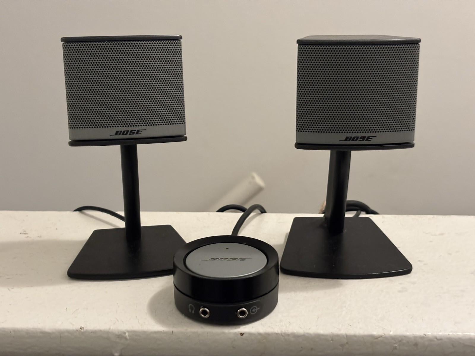 Bose Companion 3 Series II Speakers w/Volume Control Pod 9-Pin Interface No Sub