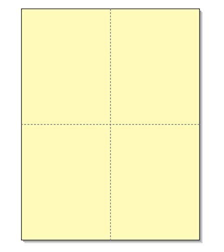Printer Postcards Cardstock 250 Sheets, 1000 Cards, 8.5 x 11, 4 Up