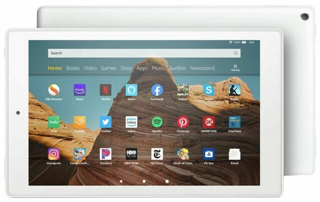 Amazon Fire HD 10 (9th Gen.) M2V3R5 - 32GB - Wi-Fi - 10.1in Tablet - White, 002